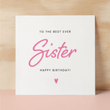 Birthday Card For Sister Happy Birthday Card For Sister Best Sister Ever Card Birthday Card For Sister