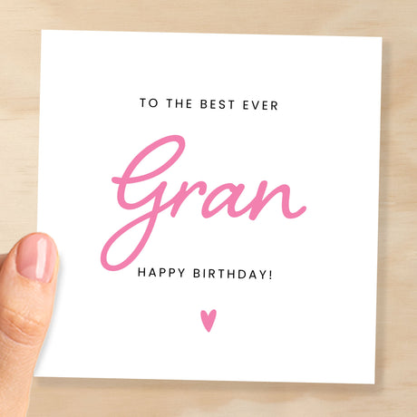 Birthday Card For Gran Happy Birthday Card For Grandmother Best Gran Ever Card Birthday Card For Gran