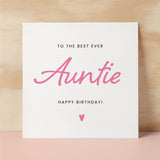 Birthday Card For Auntie Happy Birthday Card For Aunty Best Aunt Ever Card Birthday Card For Auntie