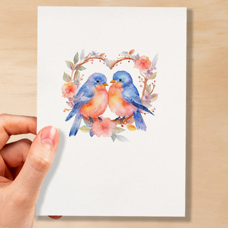 Anniversary Card For Husband Card for Anniversary Card For Wife Love Bird Anniversary Card For Couple Engagement Card Couple Wedding Card Inactive