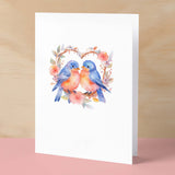 Anniversary Card For Husband Card for Anniversary Card For Wife Love Bird Anniversary Card For Couple Engagement Card Couple Wedding Card Inactive