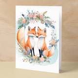 Anniversary Card For Husband Card for Anniversary Card For Wife Fox Anniversary Card For Couple Engagement Card For Couple Wedding Card