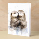 Anniversary Card For Husband Card for Anniversary Card For Wife Otter Anniversary Card For Couple Engagement Card For Couple Wedding Card