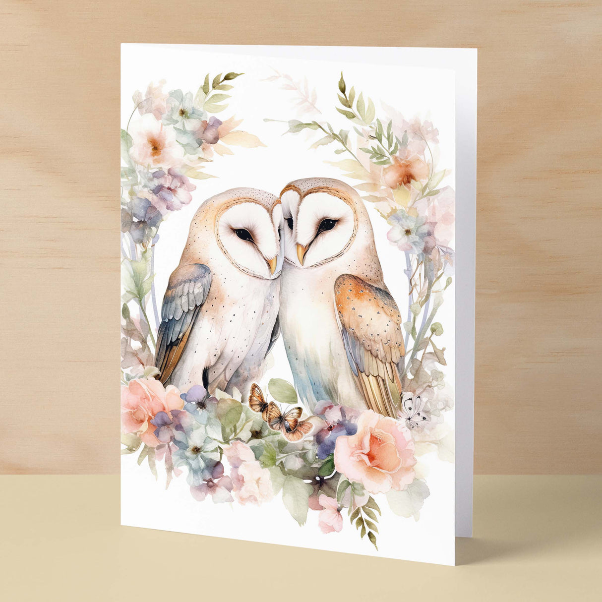 Anniversary Card For Husband Card for Anniversary Card For Wife Owl Anniversary Card For Couple Engagement Card For Couple Wedding Card