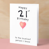 21st Birthday Card for Her Birthday Card Daughter 21st Birthday Card For Sister Birthday Card 21 st Birthday Card For Friend