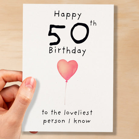 50th Birthday Card for Her Birthday Card Wife 50th Birthday Card For Sister Birthday Card 50 th Birthday Card For Friend