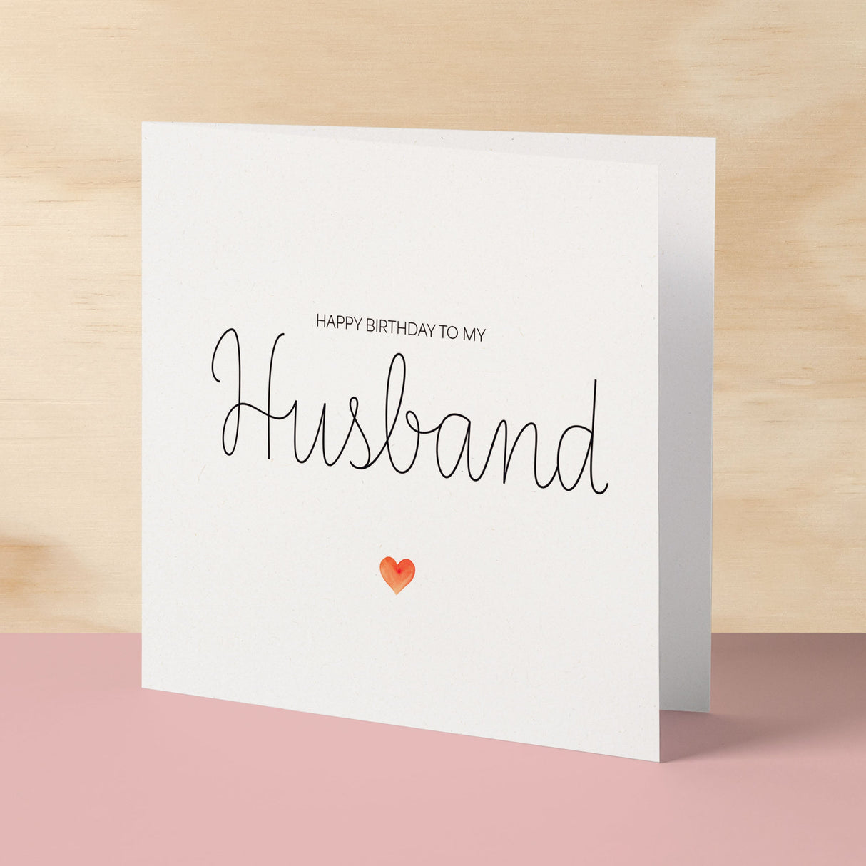 Husband Birthday Card Sentimental Card for Husband Love Greeting for Him Special Hubby Birthday Heartfelt Message Card for Him