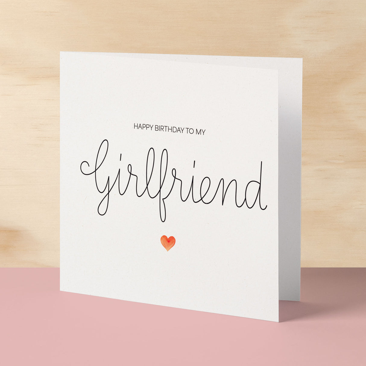 Girlfriend Birthday Card Romantic Card for Girlfriend Love Greeting Card Special Girlfriend Birthday Gift Heartfelt Message Card for Her