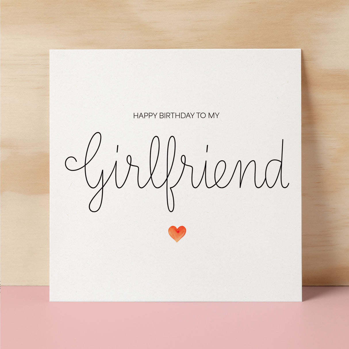 Girlfriend Birthday Card Romantic Card for Girlfriend Love Greeting Card Special Girlfriend Birthday Gift Heartfelt Message Card for Her