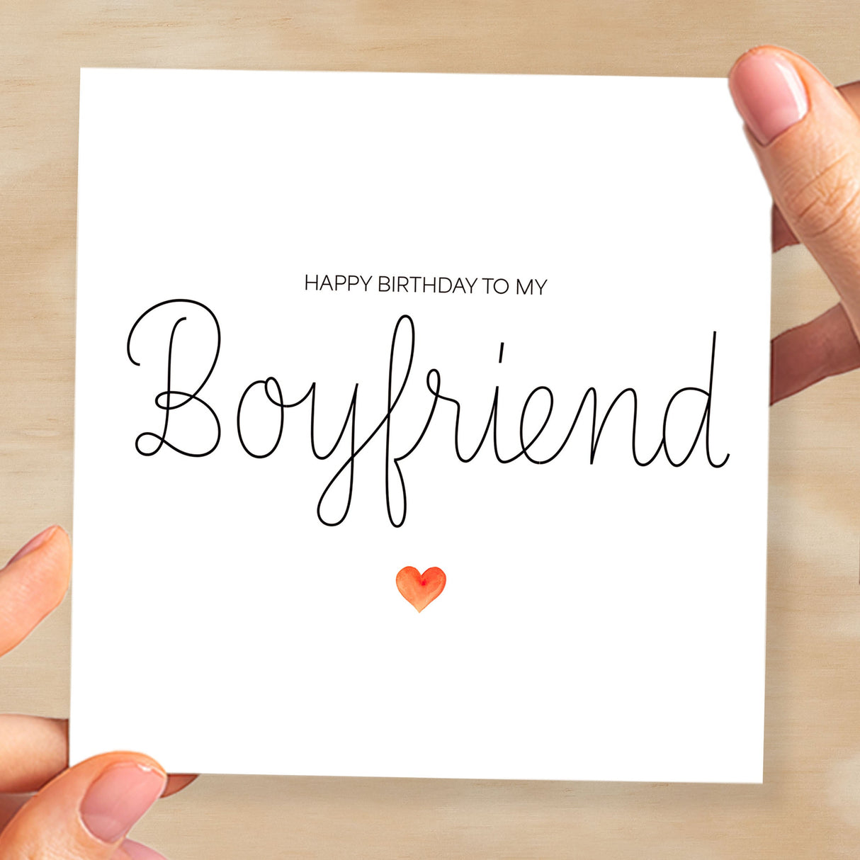 Boyfriend Birthday Card Romantic Card for Boyfriend Love Greeting Card Special Boyfriend Birthday Gift Heartfelt Message Card for Him