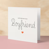 Boyfriend Birthday Card Romantic Card for Boyfriend Love Greeting Card Special Boyfriend Birthday Gift Heartfelt Message Card for Him