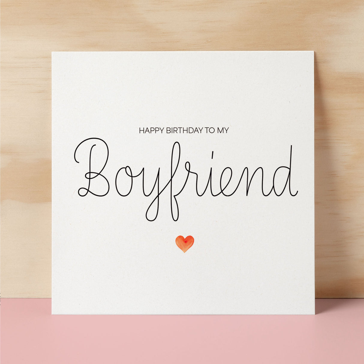 Boyfriend Birthday Card Romantic Card for Boyfriend Love Greeting Card Special Boyfriend Birthday Gift Heartfelt Message Card for Him