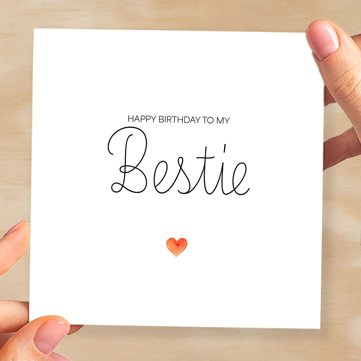 Best Friend Birthday Card Bestie Card for Best Friend Greeting Card Special Best Friend Birthday Gift Heartfelt Message Card for Her