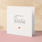 Best Friend Birthday Card Bestie Card for Best Friend Greeting Card Special Best Friend Birthday Gift Heartfelt Message Card for Her