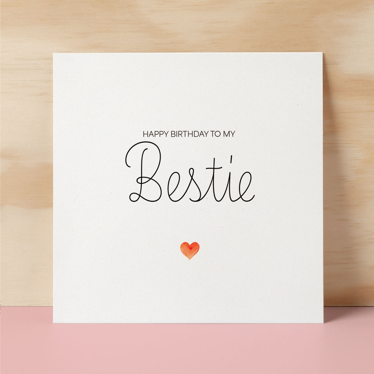 Best Friend Birthday Card Bestie Card for Best Friend Greeting Card Special Best Friend Birthday Gift Heartfelt Message Card for Her