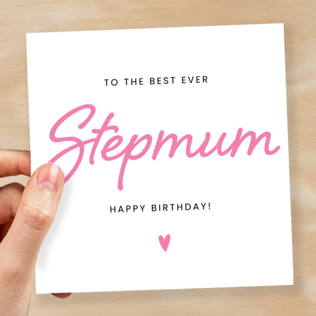 Birthday Card For Stepmum Happy Birthday Card For Stepmum Best Stepmum Ever Card Birthday Card For Stepmum