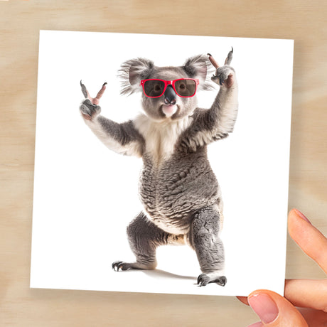 Birthday Card for Him Birthday Card For Brother or Son Birthday Card For Sister or Daughter Fun Birthday Card Of A Koala With Sunglasses