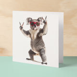 Birthday Card for Him Birthday Card For Brother or Son Birthday Card For Sister or Daughter Fun Birthday Card Of A Koala With Sunglasses