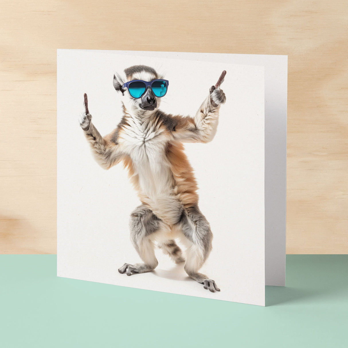 Birthday Card for Him Birthday Card For Brother or Son Birthday Card For Sister or Daughter Fun Birthday Card Of A Lemur With Sunglasses