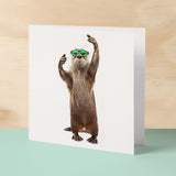 Birthday Card for Him Birthday Card For Brother or Son Birthday Card For Sister or Daughter Fun Birthday Card Of A Otter With Sunglasses