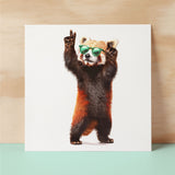 Birthday Card for Him Birthday Card For Brother or Son Birthday Card For Sister or Daughter Fun Birthday Card Of A Red Panda With Sunglasses