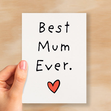 Mother's Day Card For Mum Happy Mother's Day Mothers Day card Mothering Sunday Mom Mommy Mum Mummy Best Mum Ever Card