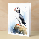 Puffin Notelet Card For Anyone Cute Any Occasion Card For Her or For Him 5x7, A6 Card For Birthday or Easter Card Thank You Card Wildlife