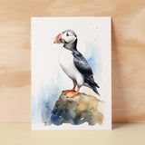 Puffin Notelet Card For Anyone Cute Any Occasion Card For Her or For Him 5x7, A6 Card For Birthday or Easter Card Thank You Card Wildlife