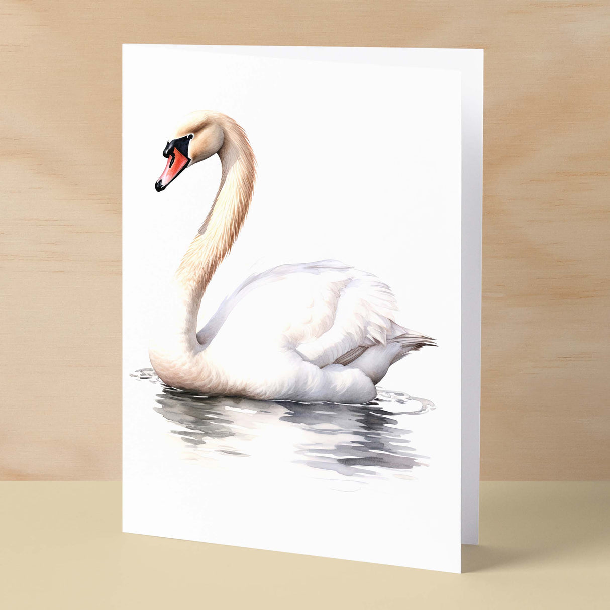 Swan Notelet Card For Anyone Any Occasion Card For Her or For Him 5x7, A6 Card For Birthday or Easter Card Thank You Card Wildlife