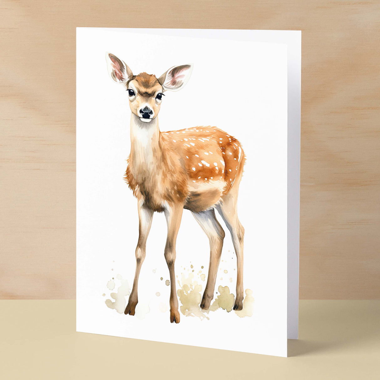 Deer Notelet Card For Anyone Any Occasion Card For Her or For Him 5x7, A6 Card For Birthday or Easter Card Thank You Card Wildlife