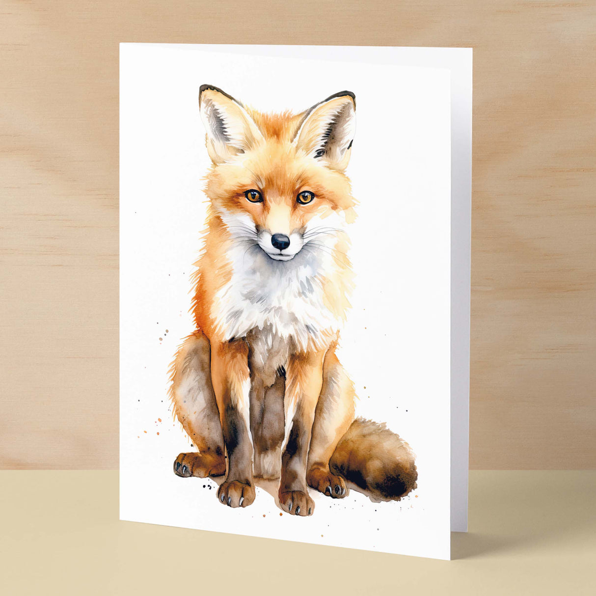 Fox Notelet Card For Anyone Any Occasion Card For Her or For Him 5x7, A6 Card For Birthday or Easter Card Thank You Card Wildlife