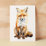 Fox Notelet Card For Anyone Any Occasion Card For Her or For Him 5x7, A6 Card For Birthday or Easter Card Thank You Card Wildlife