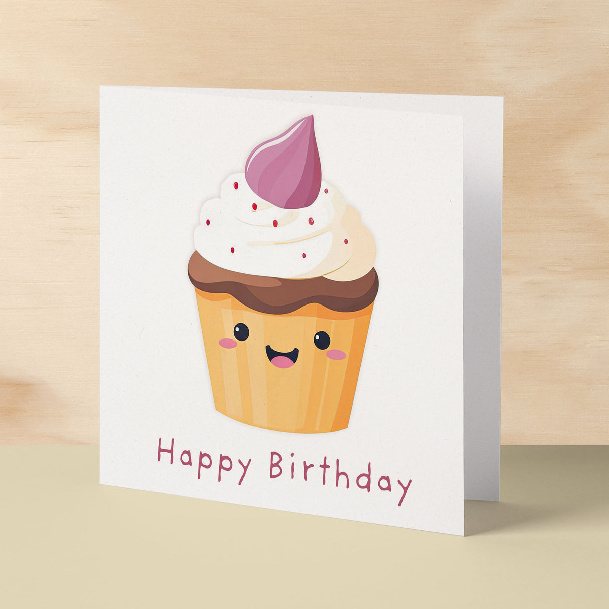 Birthday Card for Her Birthday Card For Sister or Mum Birthday Card For Friend Cute Cake Birthday Card For Him Birthday Card For Anyone