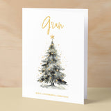 Christmas Card For Gran Card For Her Xmas Card for Gran Luxury Card For Gran Christmas Card for Loved One Gran Card Christmas Tree Card