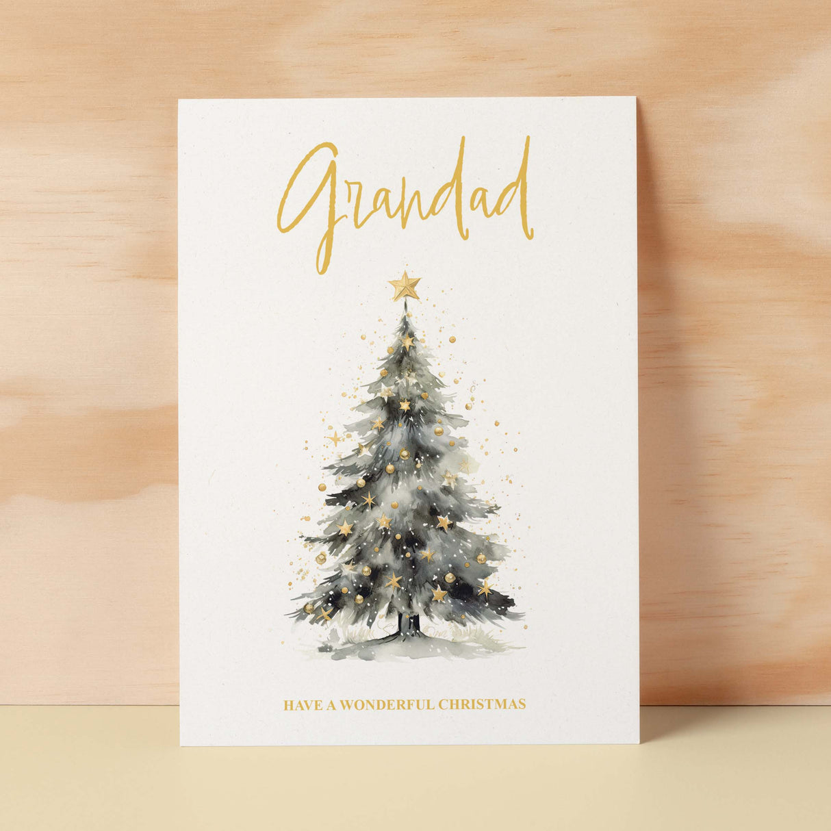 Christmas Card For Grandad Card For Him Xmas Card for Grandad Luxury Card For Christmas Card for Loved One Grandad Card Christmas Tree Card