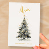 Christmas Card For Mum and Dad Card For Mum Xmas Card for Dad For Christmas Card for Loved One Mum and Dad Card Christmas Tree Card