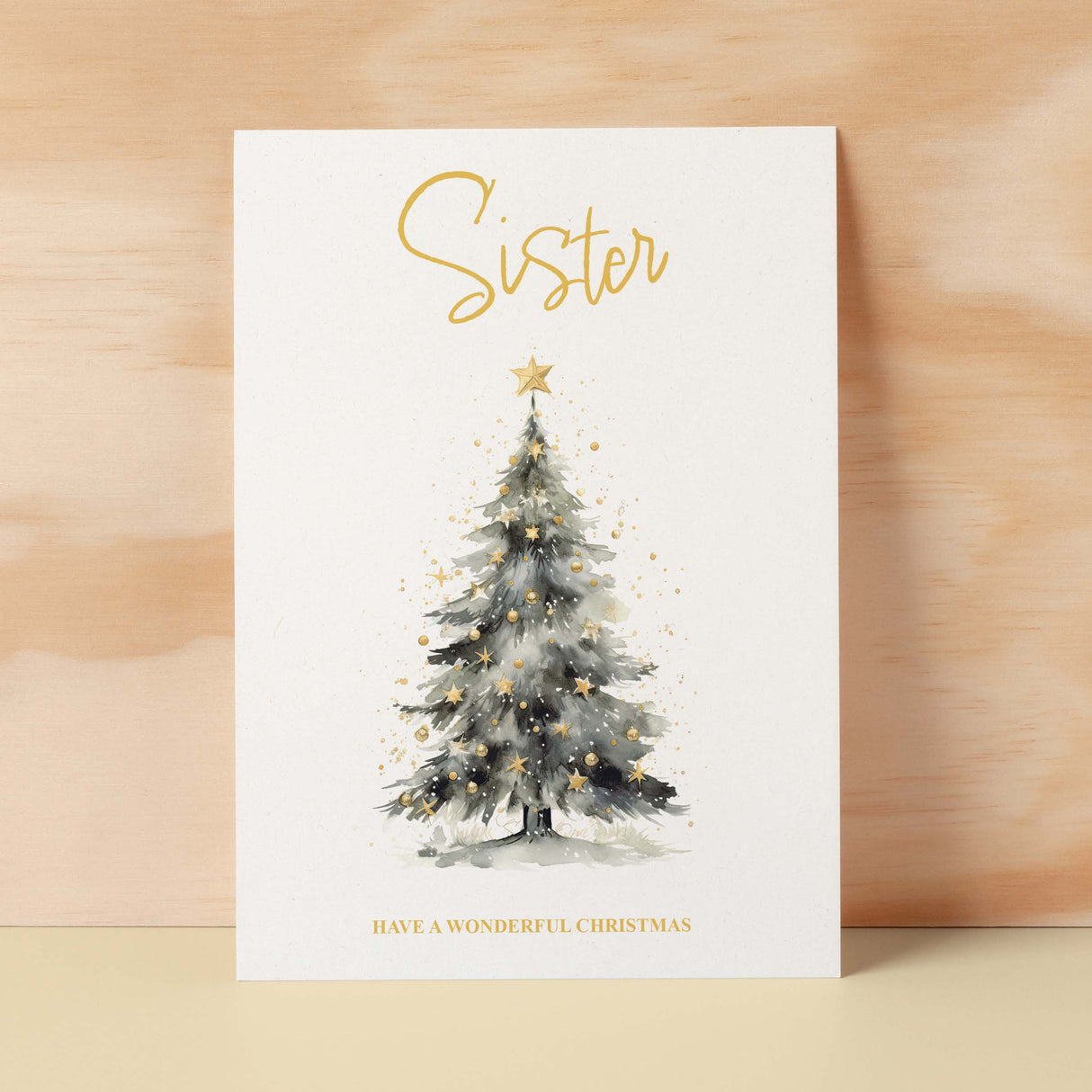 Christmas Card For Sister Card For Her Xmas Card for Sister Luxury Christmas Card for Loved One Sister Card Christmas Tree Card