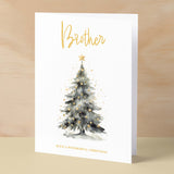 Christmas Card For Brother Card For Him Xmas Card for Brother Luxury Christmas Card for Loved One Brother Card Christmas Tree Card