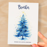 Christmas Card For Brother Card For Him Xmas Card for Brother Luxury Christmas Card for Loved One Brother Card Christmas Tree Card