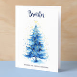 Christmas Card For Brother Card For Him Xmas Card for Brother Luxury Christmas Card for Loved One Brother Card Christmas Tree Card