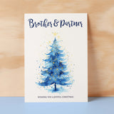 Christmas Card For Brother and Partner Card Xmas Card for Brother Christmas Card for Loved One Brother Partner Card Christmas Tree Card