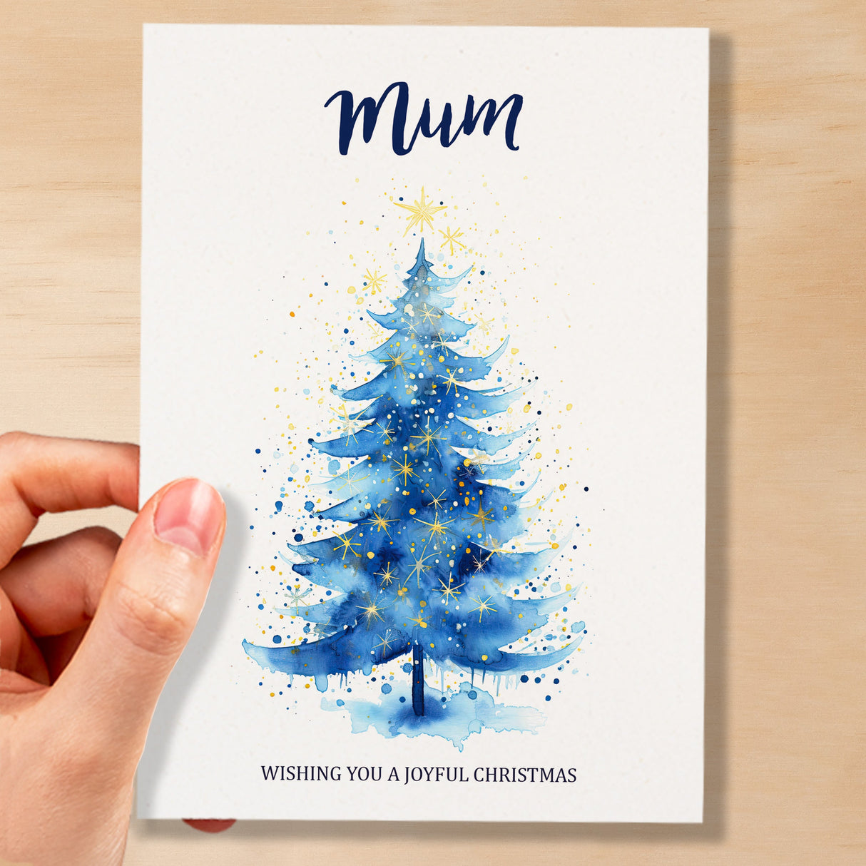 Christmas Card For Mum Card For Her Xmas Card for Mum Luxury Card For Mum Christmas Card for Loved One Mum Card Christmas Tree Card