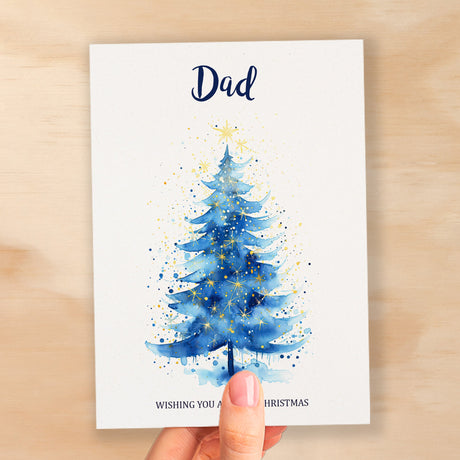 Christmas Card For Dad Card For Him Xmas Card for Dad Luxury Card For Dad Christmas Card for Loved One Dad Card Christmas Tree Card