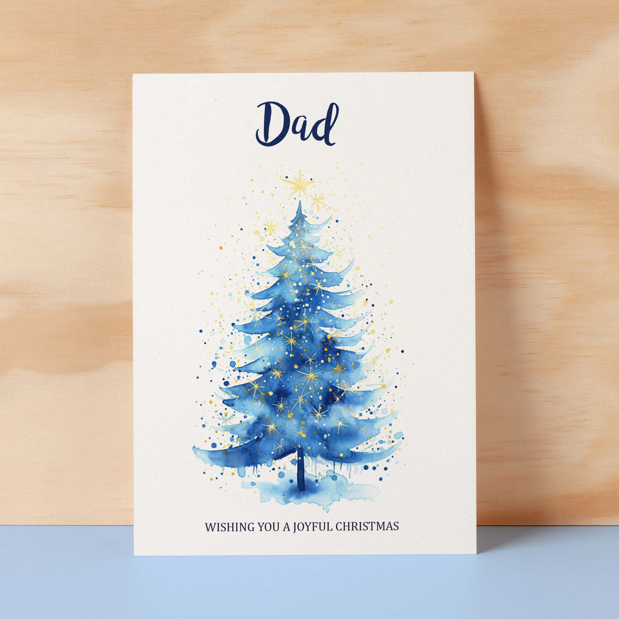 Christmas Card For Dad Card For Him Xmas Card for Dad Luxury Card For Dad Christmas Card for Loved One Dad Card Christmas Tree Card