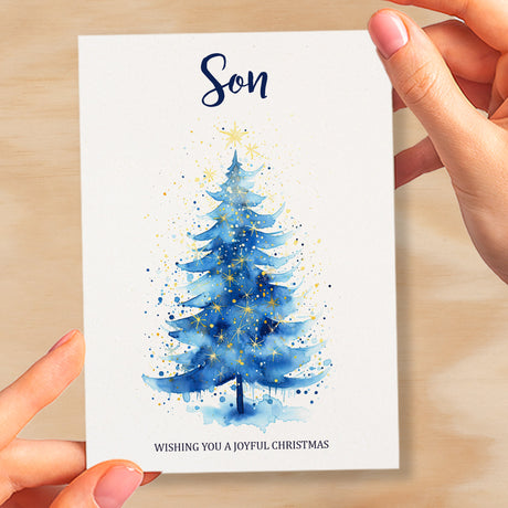 Christmas Card For Son Card For Him Xmas Card for Son Christmas Card for Loved One Card For Christmas Tree Card Son Card