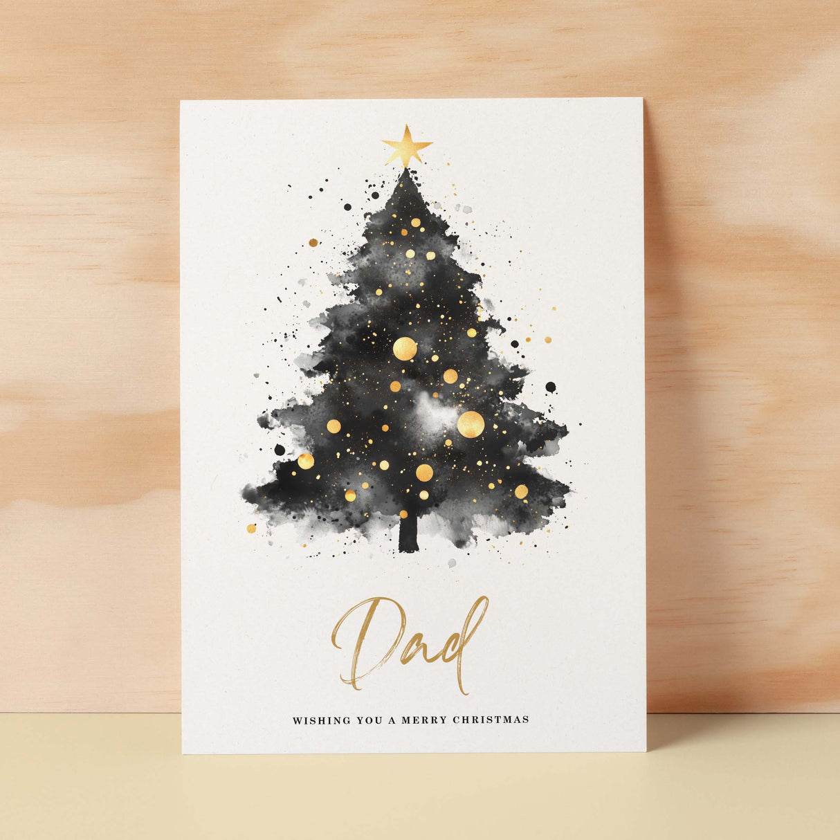 Christmas Card For Dad Christmas Tree Card Wising You A Merry Christmas