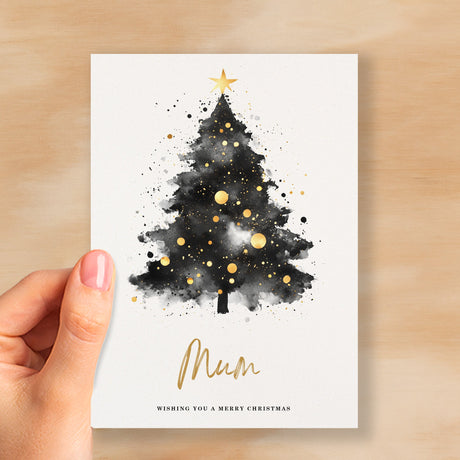 Christmas Card For Mum Christmas Tree Card Wising You A Merry Christmas