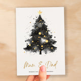 Christmas Card For Mum And Dad Christmas Tree Card Wising You A Merry Christmas