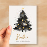 Christmas Card For Brother Christmas Tree Card Wising You A Merry Christmas