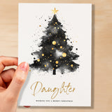 Christmas Card For Daughter Christmas Tree Card Wising You A Merry Christmas